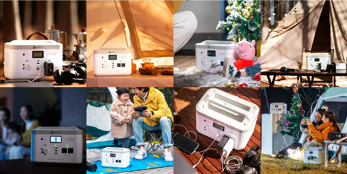 ポータブル電源 MS500 500Wh デザインと性能が兼備(防災・停電・キャンプに最適)