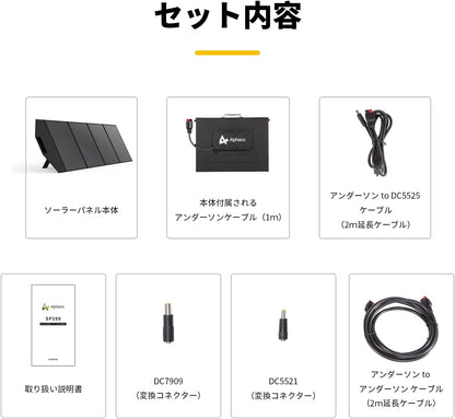 ポータブル電源用ソーラーパネル 200Ｗ（防塵・防水・高耐久）
